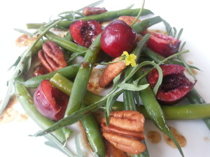 cherry green bean salad