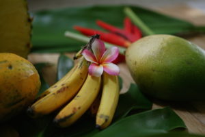 Plumeria with Tropical Fruit