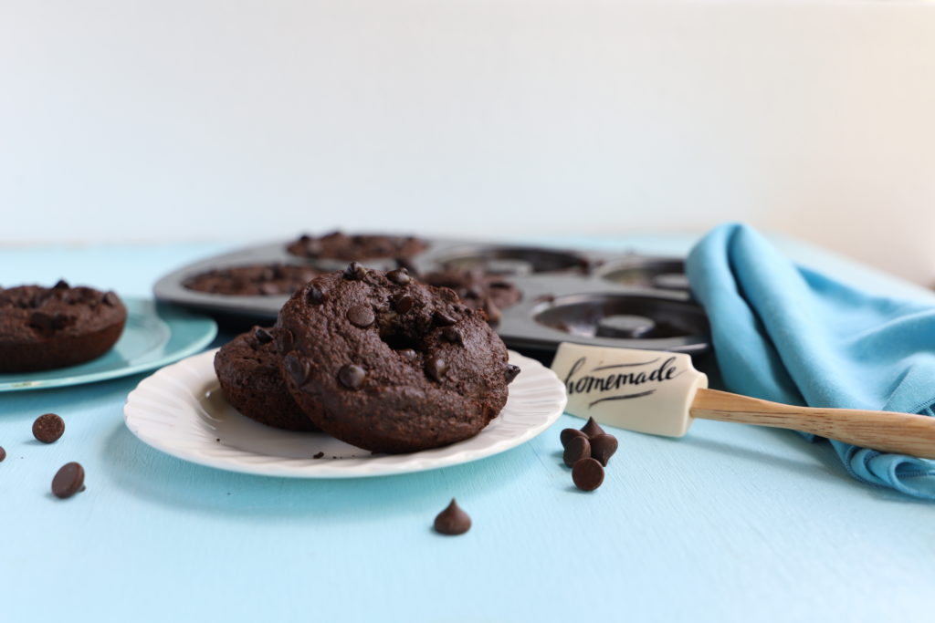 Vegan Double Chocolate Donuts