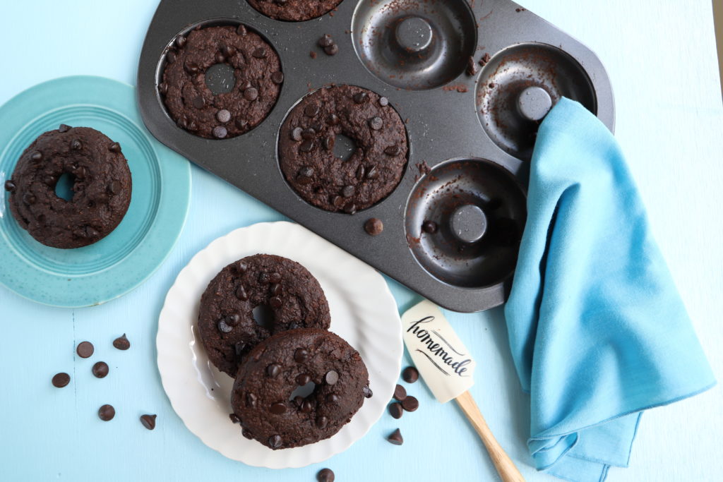 Vegan Double Chocolate Vegan Donuts