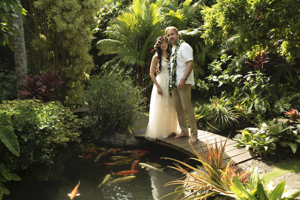 Koi Pond at Pukalani Falls Garden