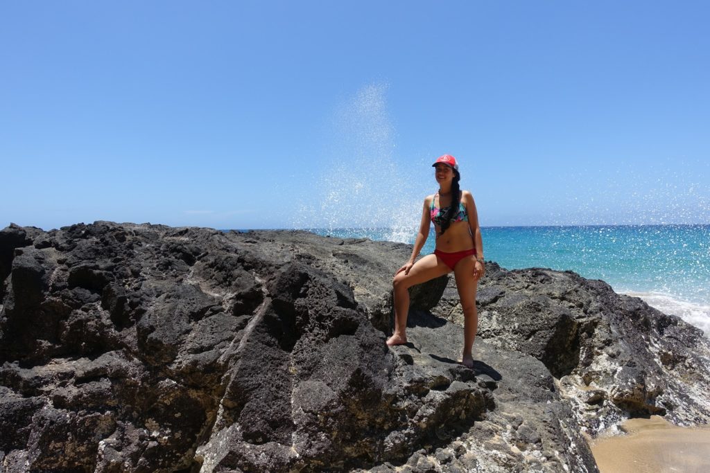 Power pose at Hanakapiai Beach