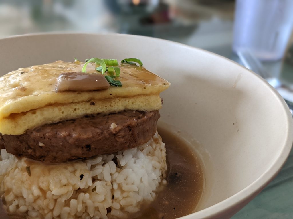 Vegan Loco Moco at Vibe in Hilo, HI
Vegan Big Island eats