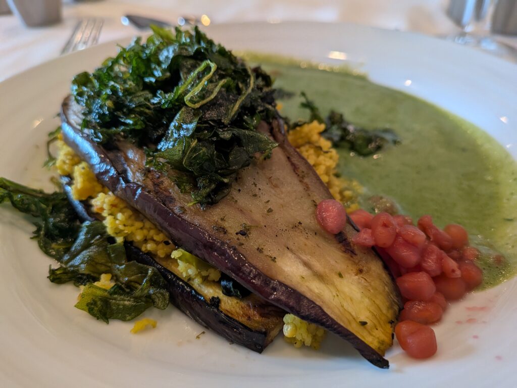 Caribbean night - stuffed eggplant
Royal Caribbean Cruise as a vegan