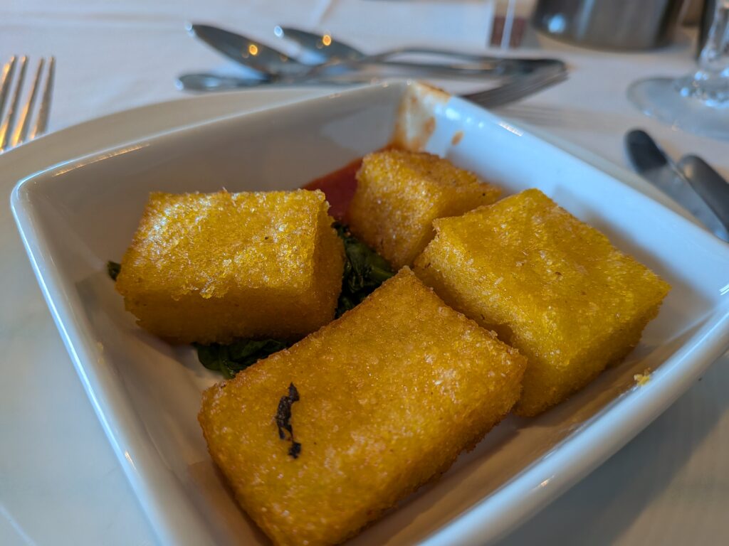 Italian night- Polenta fries
Royal Caribbean Cruise as a vegan