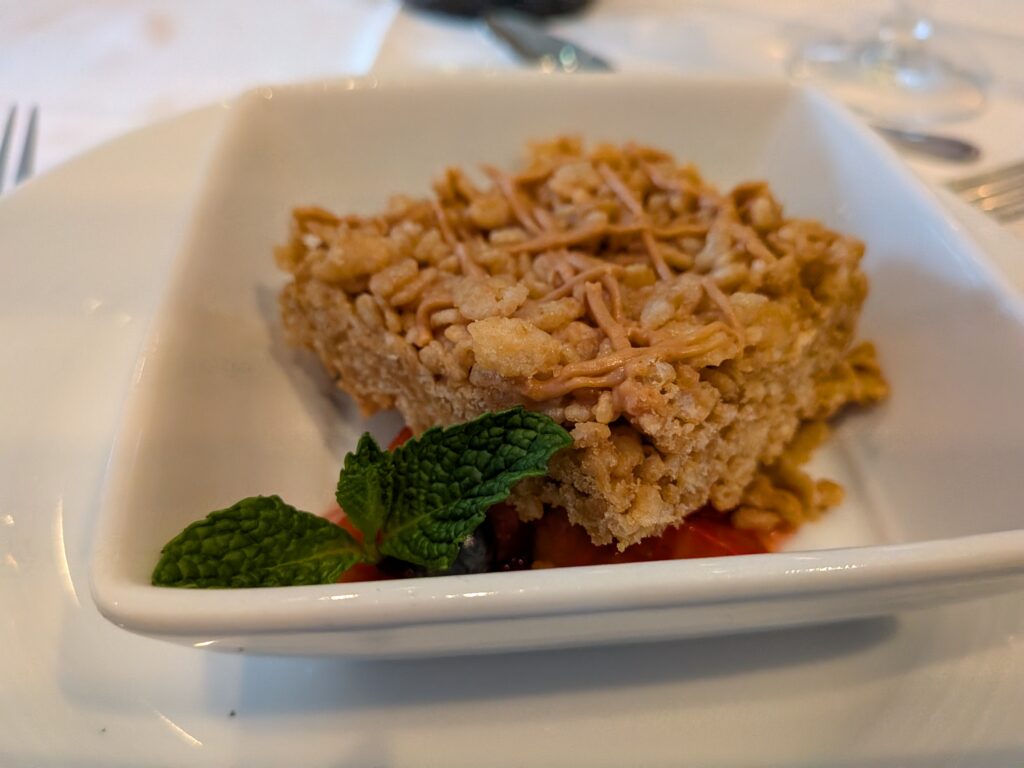 Welcome Aboard - peanut butter caramel bar
Royal Caribbean Cruise as a vegan