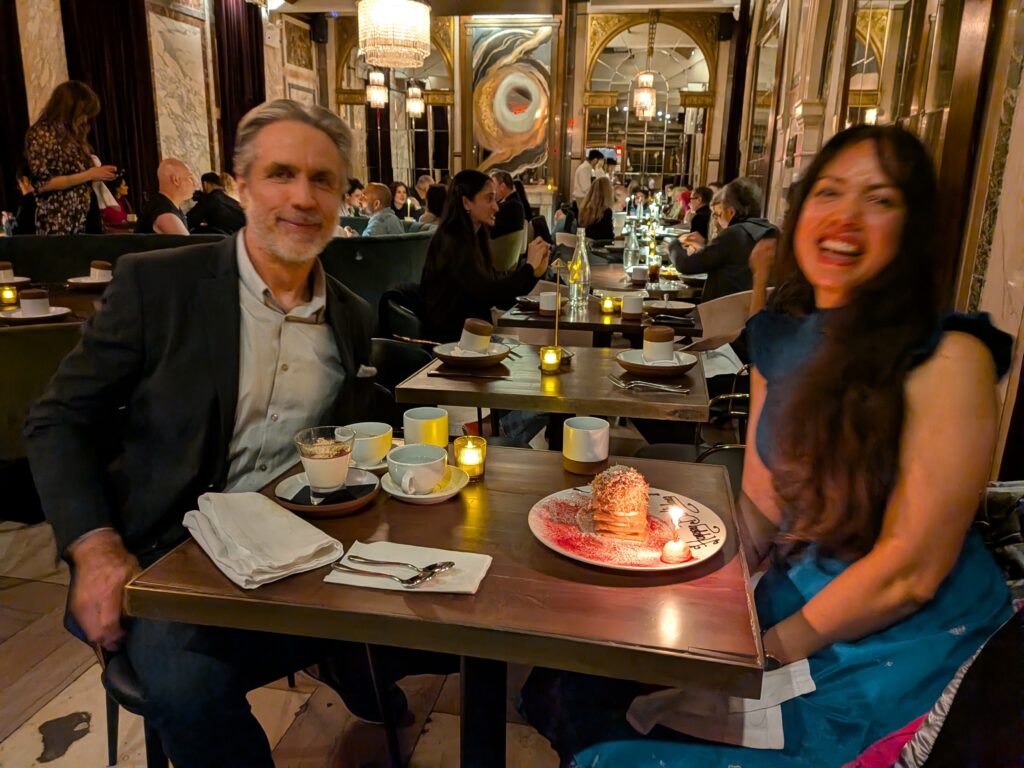 Cristina's birthday at Anixi in NYC. 